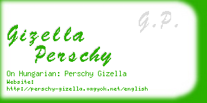 gizella perschy business card